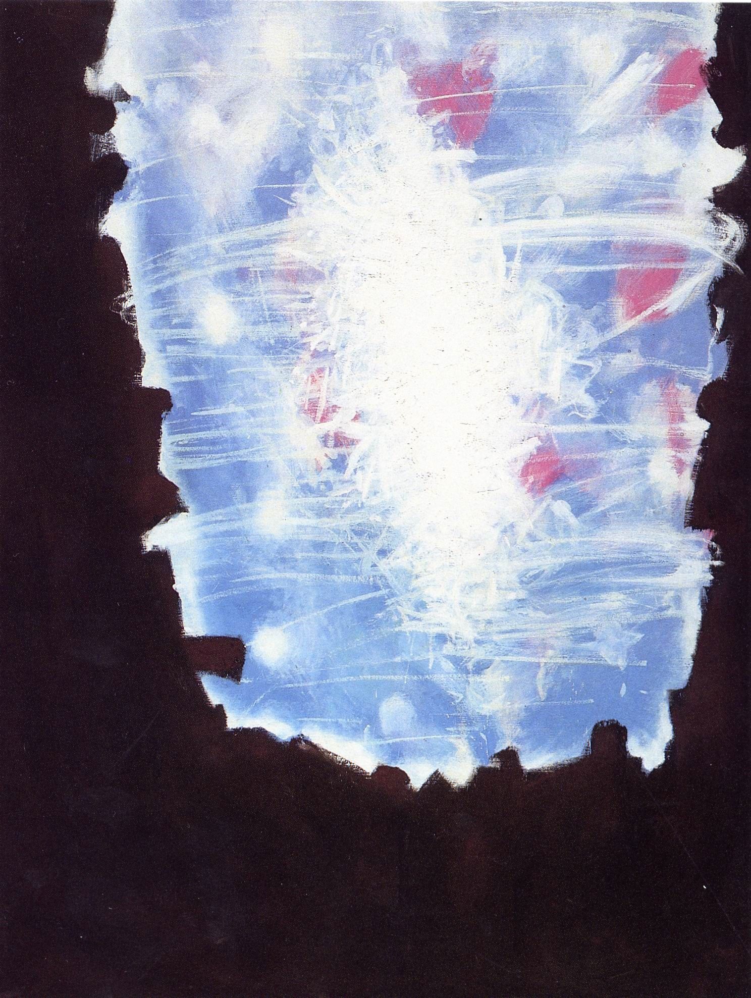 1954 - Spazio freddo, tempera su faesite, 170x130 cm