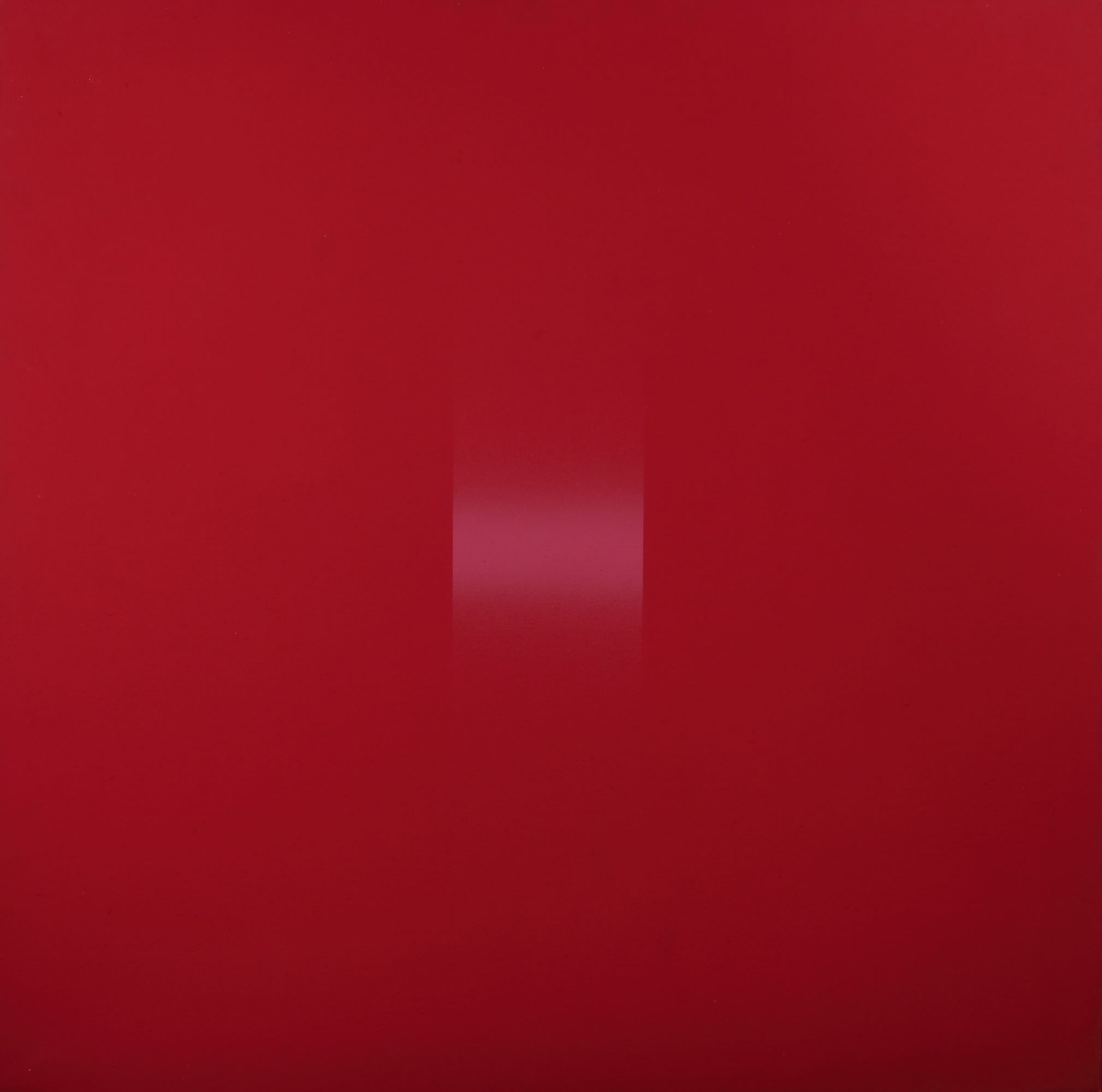 1959 - Rosso su rosso, tempera su tela, 130x130 cm