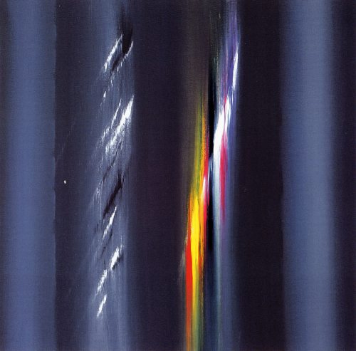 1999 - Il verso del colore in nero, olio su tela, 100x100 cm